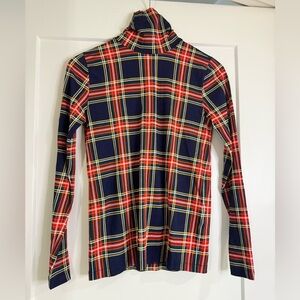 J. Crew plaid long sleeve turtleneck